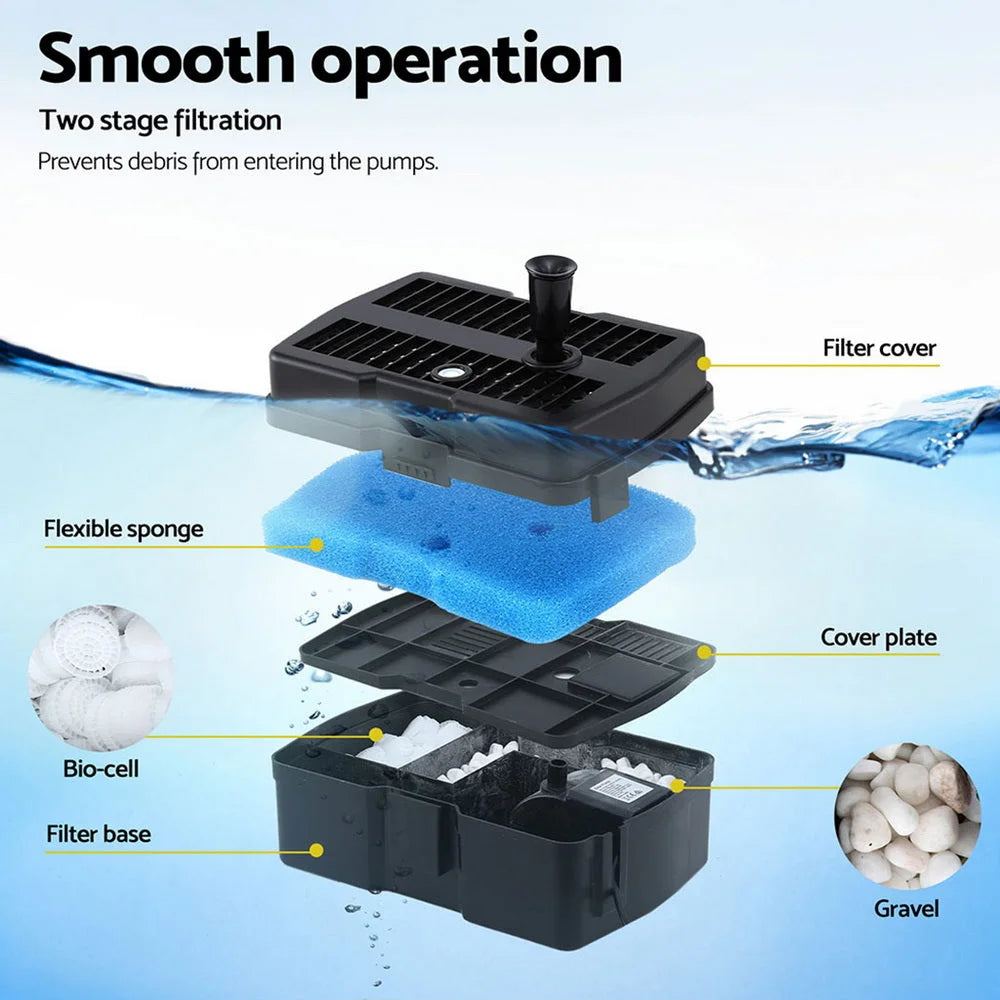 Gardeon Solar Submersible Water Pond Fountain Pump