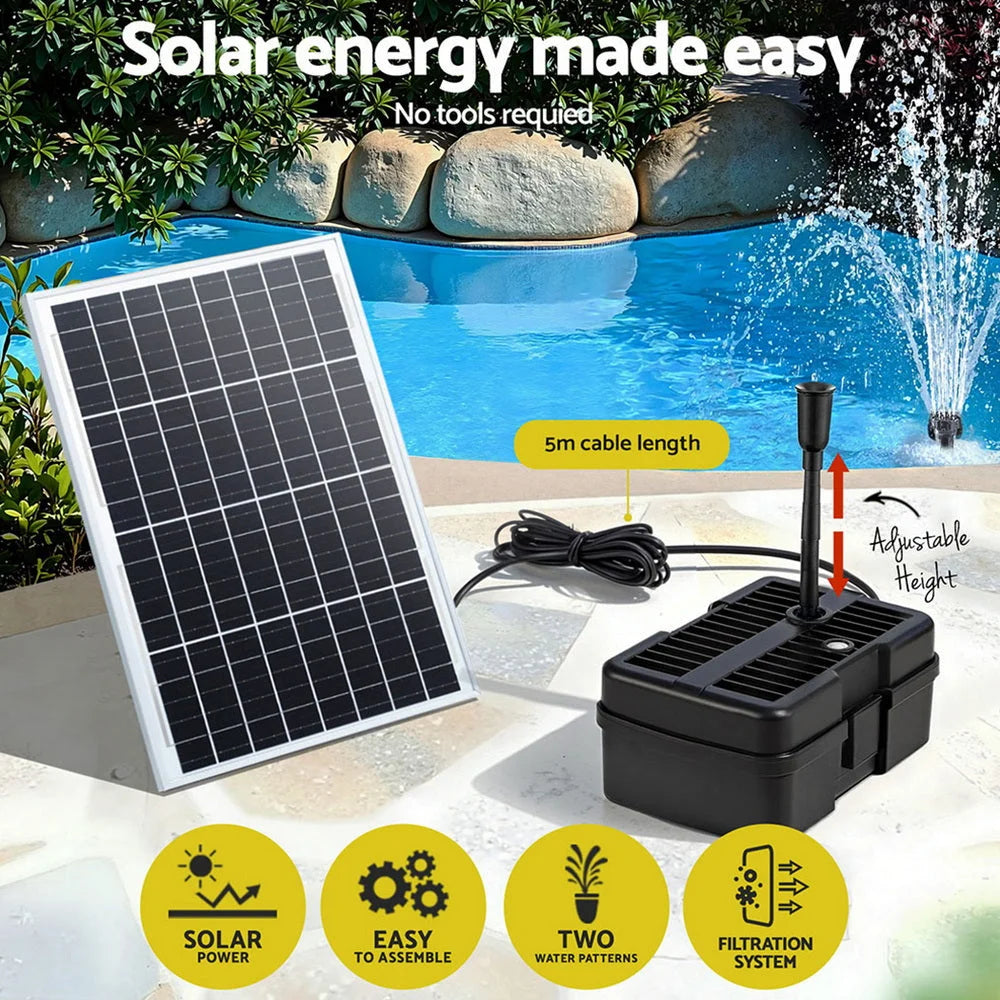 Gardeon Solar Submersible Water Pond Fountain Pump