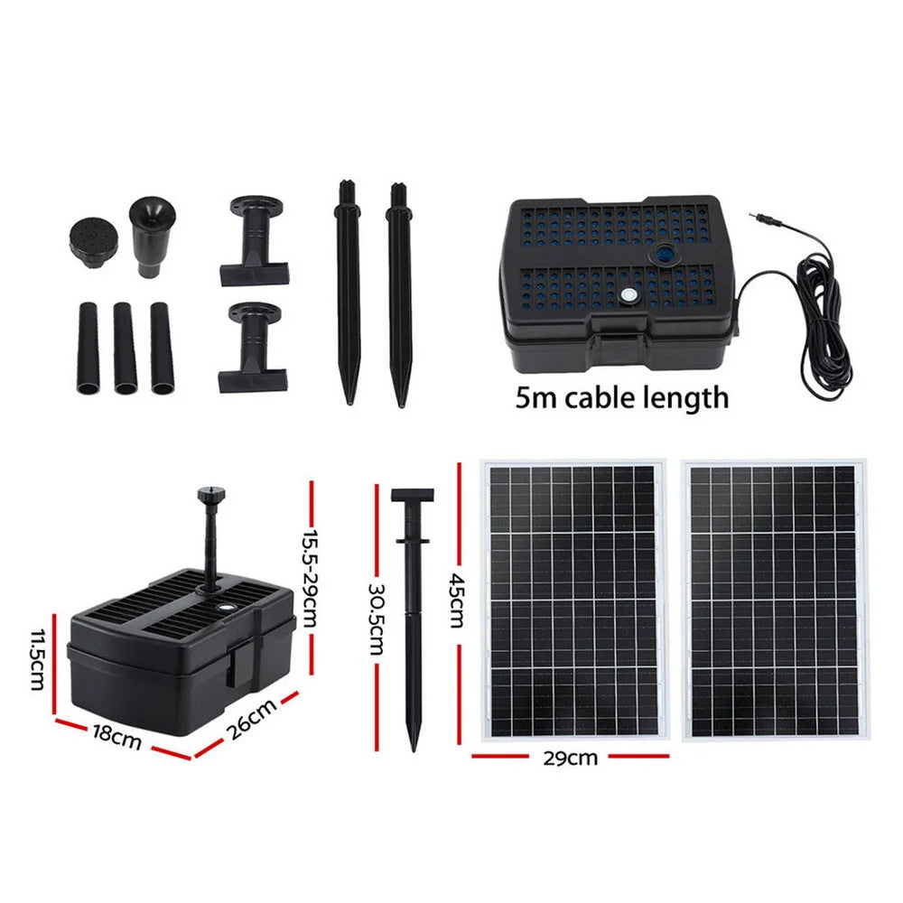 Gardeon Solar Submersible Water Pond Fountain Pump
