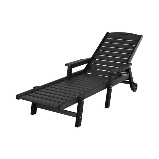 Gardeon Sun Lounge Lounger Beach Chair HDPE Patio Outdoor