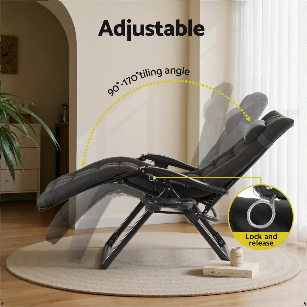 Gardeon Sun Lounge Lounger Folding Camping Zero Gravity