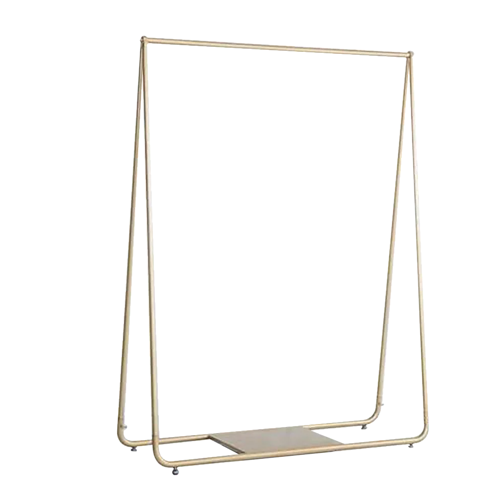 Garment Display Rack Gold Clothing Retail Shop Commercial