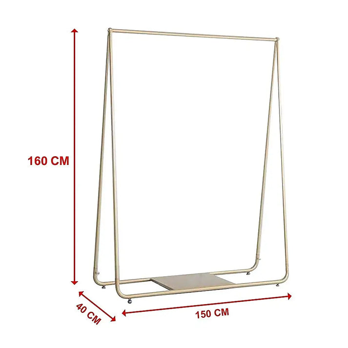 Garment Display Rack Gold Clothing Retail Shop Commercial