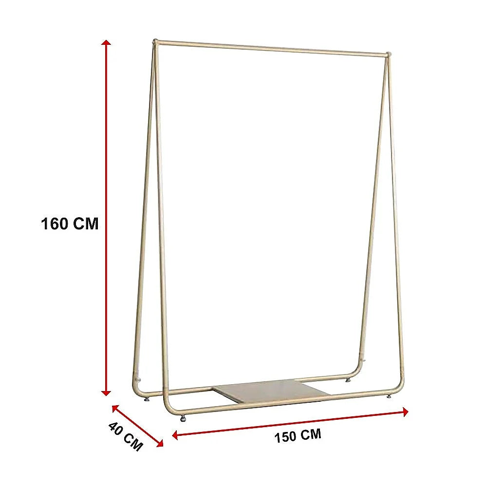 Garment Display Rack Gold Clothing Retail Shop Commercial