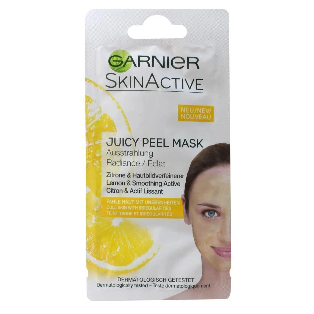 GARNIER 8mL SKINACTIVE JUICY PEEL MASK LEMON & SMOOTHING