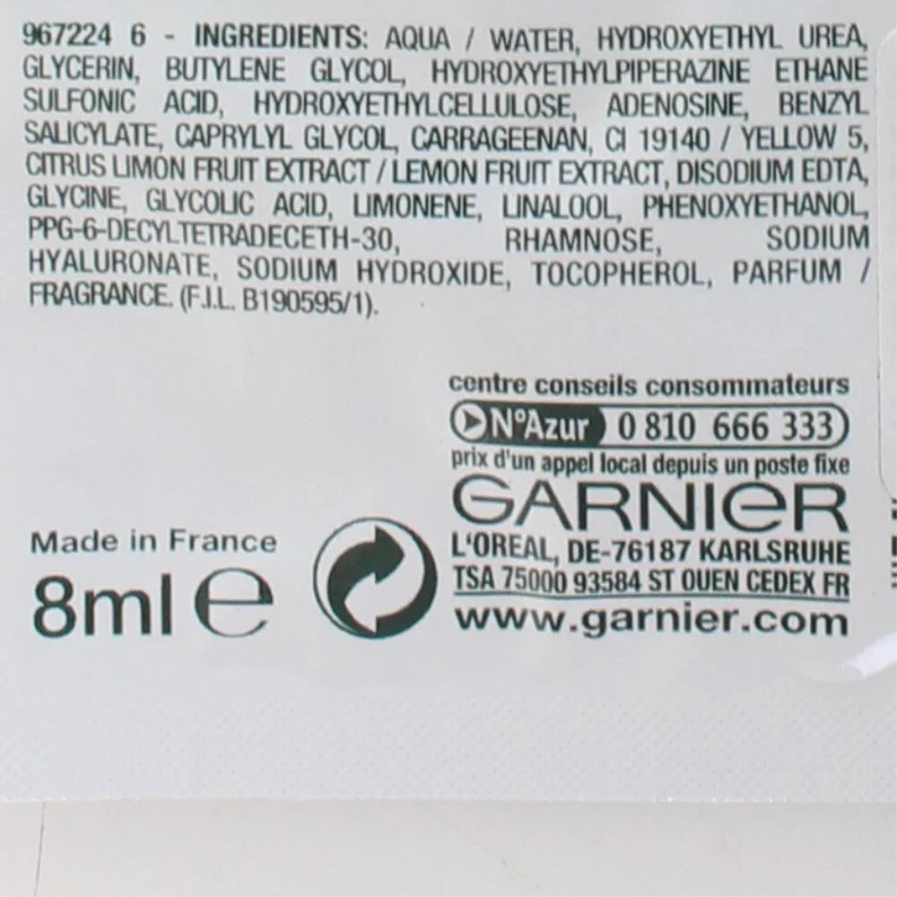 GARNIER 8mL SKINACTIVE JUICY PEEL MASK LEMON & SMOOTHING