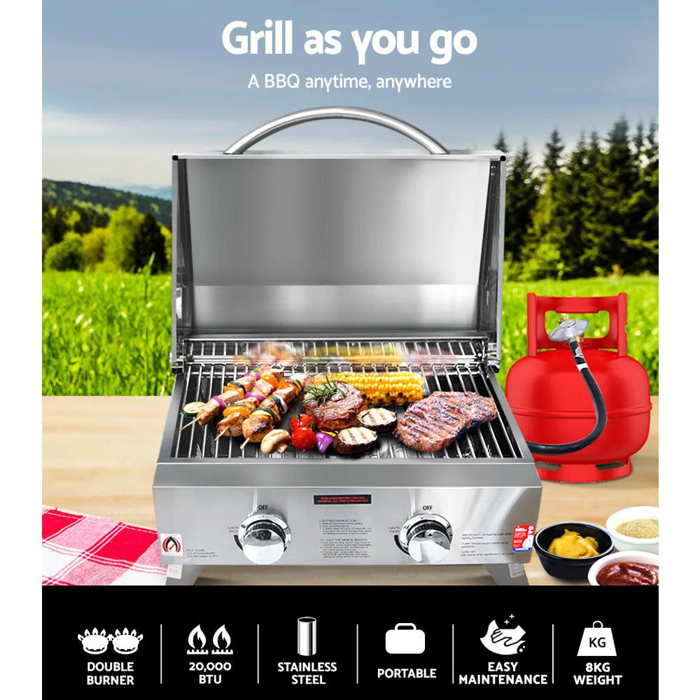 Gas BBQ Portable 2-Burner - Grillz