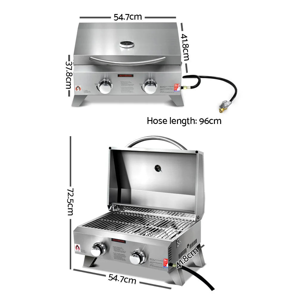Gas BBQ Portable 2-Burner - Grillz