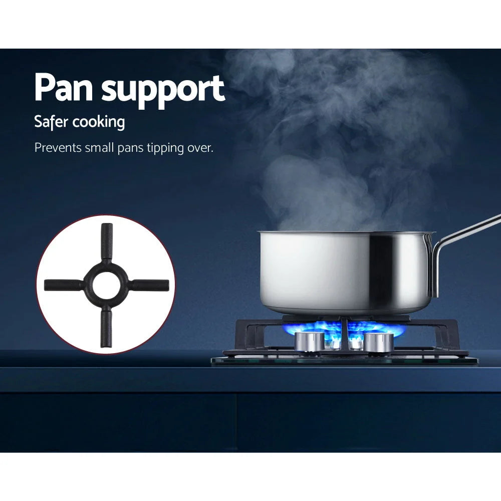 Gas Cooktop 30cm Gas Stove Cooker 2 Burner Cooktop Knobs NG