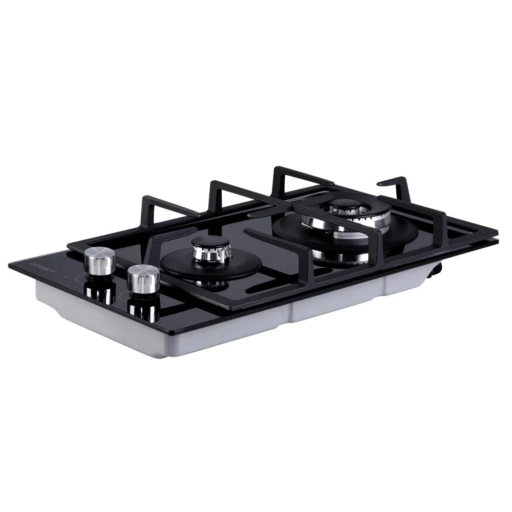 Gas Cooktop 30cm Gas Stove Cooker 2 Burner Cooktop Knobs NG