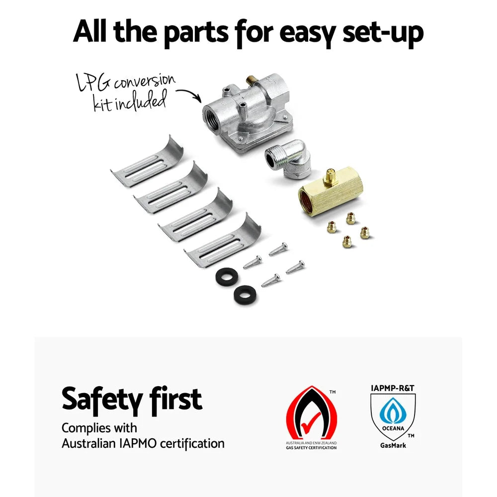 Gas Cooktop 60cm Gas Stove Cooker 4 Burner Cook Top Konbs