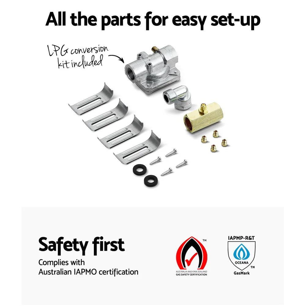 Gas Cooktop 90cm Kitchen Stove Cooker 5 Burner Stainless