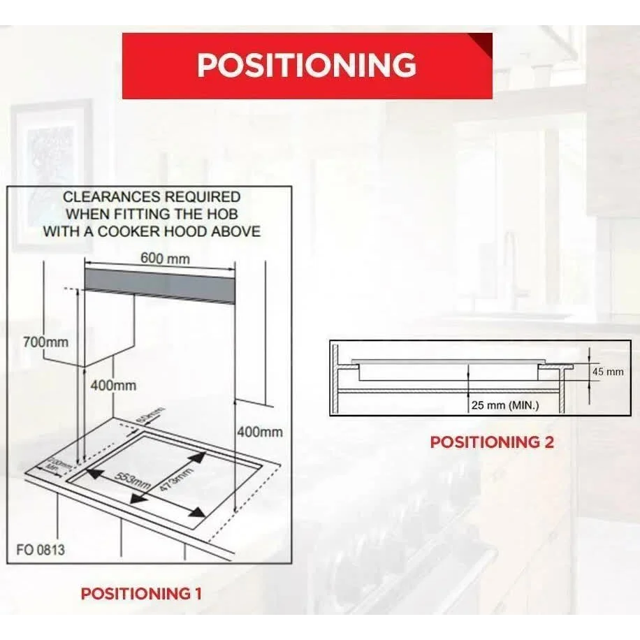 Gas Glass Cooktop 60cm Black - Appliances > Kitchen