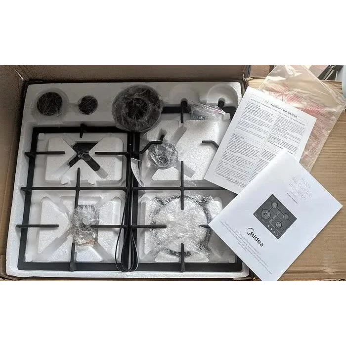 Gas Glass Cooktop 60cm Black - Appliances > Kitchen