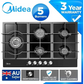 Gas Glass Cooktop 90cm Black - Appliances > Kitchen