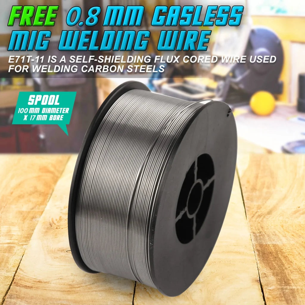 Gasless MIG Welding Wire 4 Pack E71T-11 Flux Cored 0.8mm