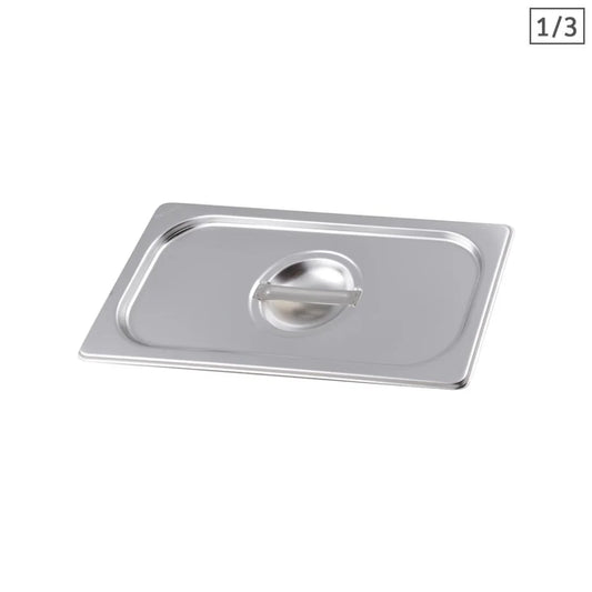 Gastronorm GN Pan Lid Premium Full Size 1/3 Stainless Steel Tray Top Cover