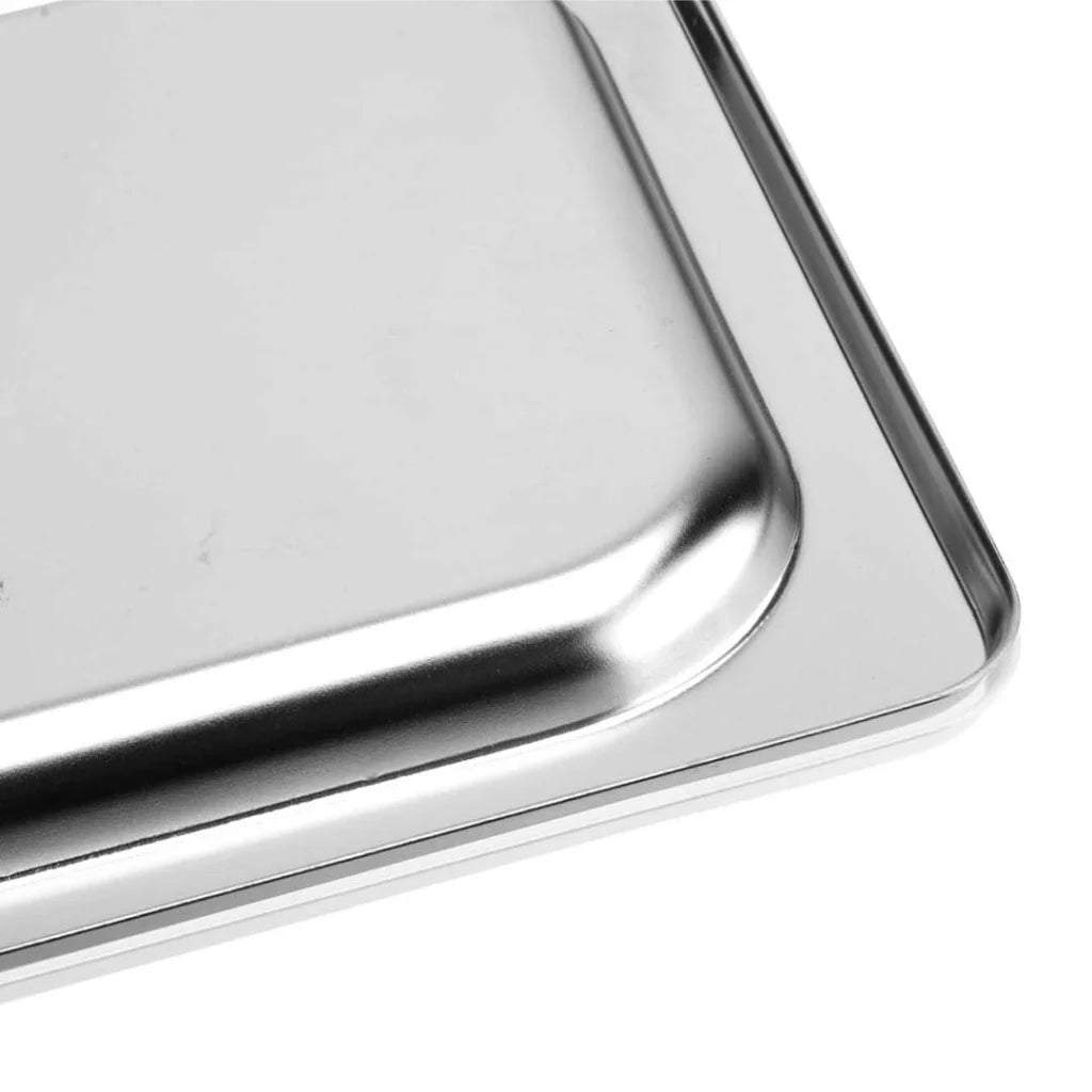 Gastronorm GN Pan Lid Premium Full Size 1/3 Stainless Steel Tray Top Cover