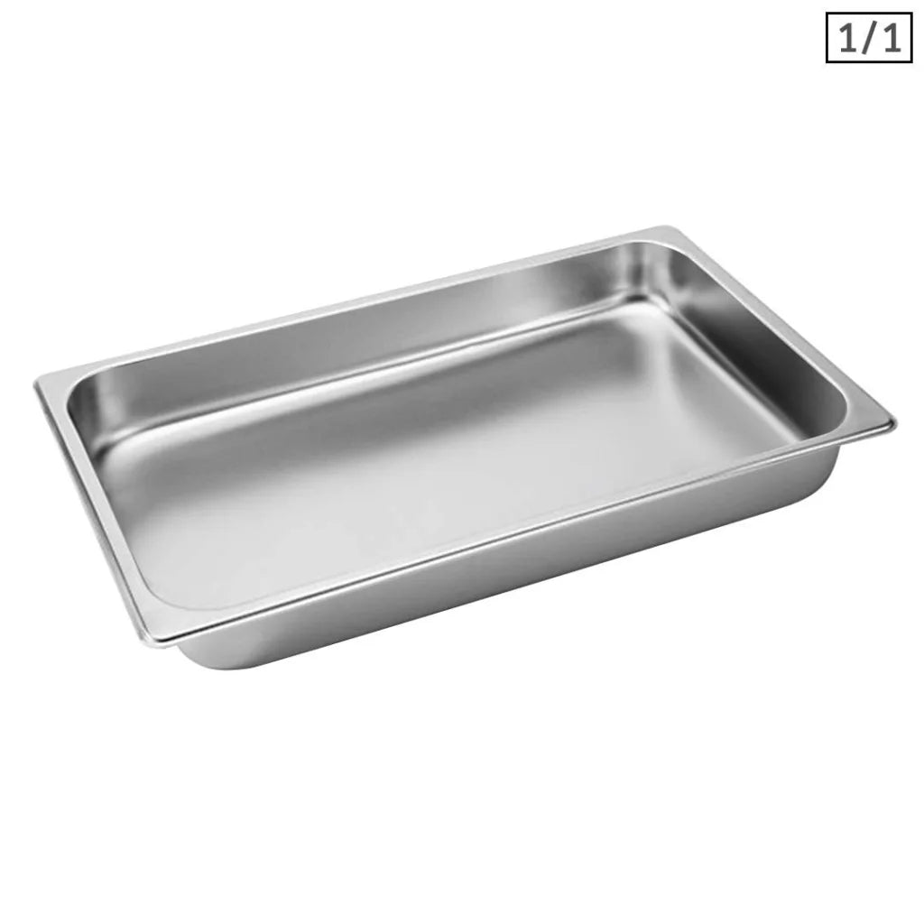 Gastronorm GN Pan Premium Full Size 1/1 GN 6.5cm Deep Stainless Steel Tray