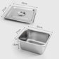 Gastronorm GN Pan Premium Full Size 1/2 GN 15cm Deep Stainless Steel with Lid