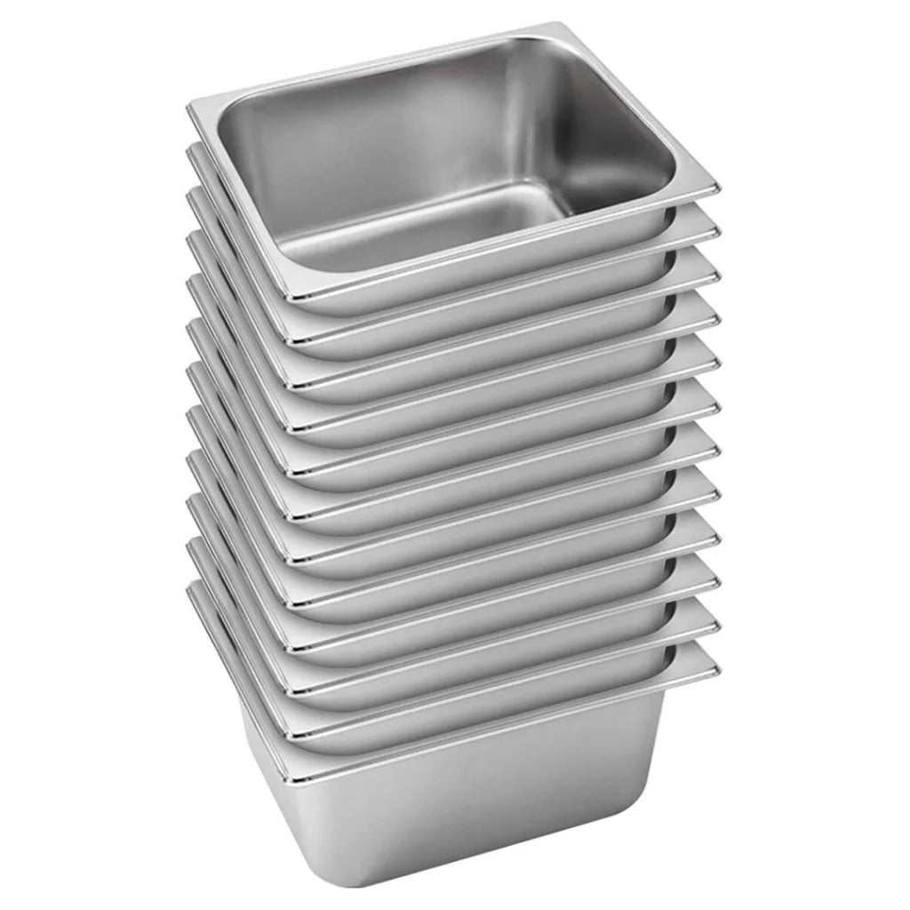 Gastronorm GN Pan Set Premium 12X Full Size 1/2 GN 15cm Deep Stainless Steel Tray