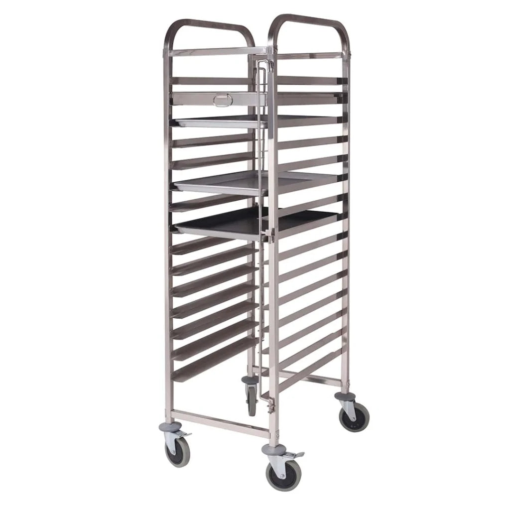 Gastronorm Trolley 15 Tier Stainless Steel Cake Bakery Trolley Suits 60*40cm Tray - Premium