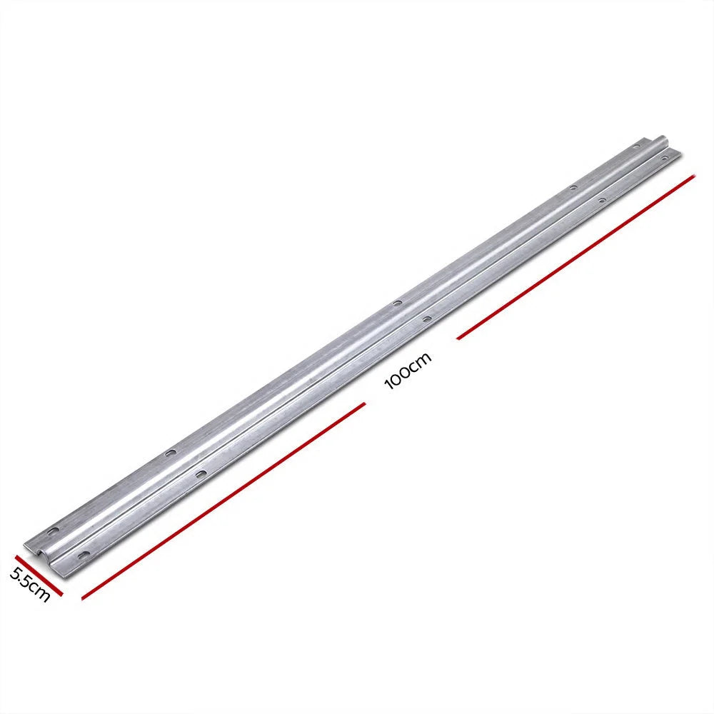 Gate opener roller with guide track stopper
