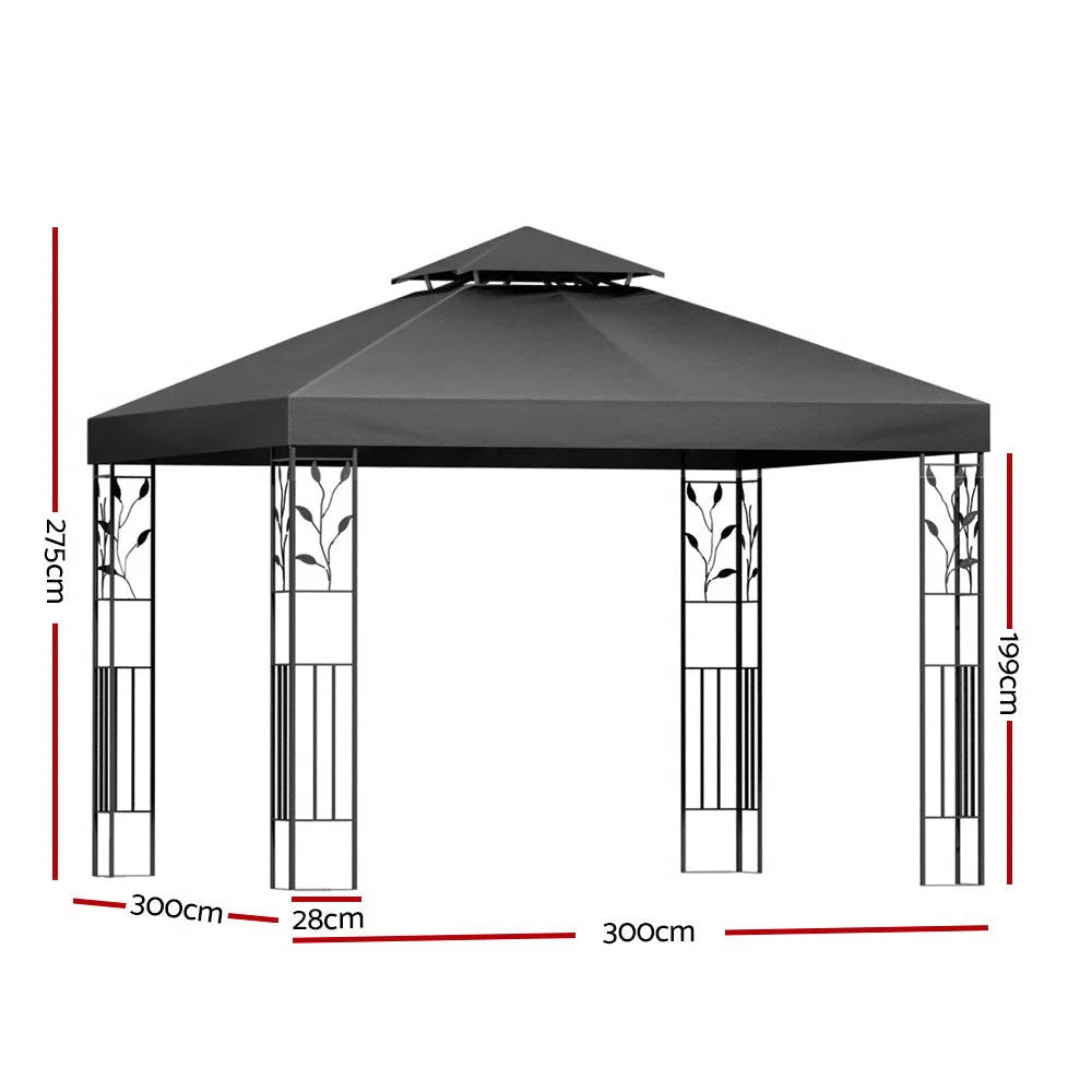 Gazebo 3x3M Marquee Outdoor Wedding Party Event Tent Home