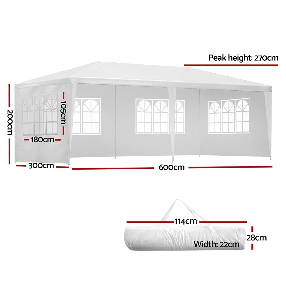 Gazebo 3x6 Outdoor Marquee Side Wall Party Wedding Tent