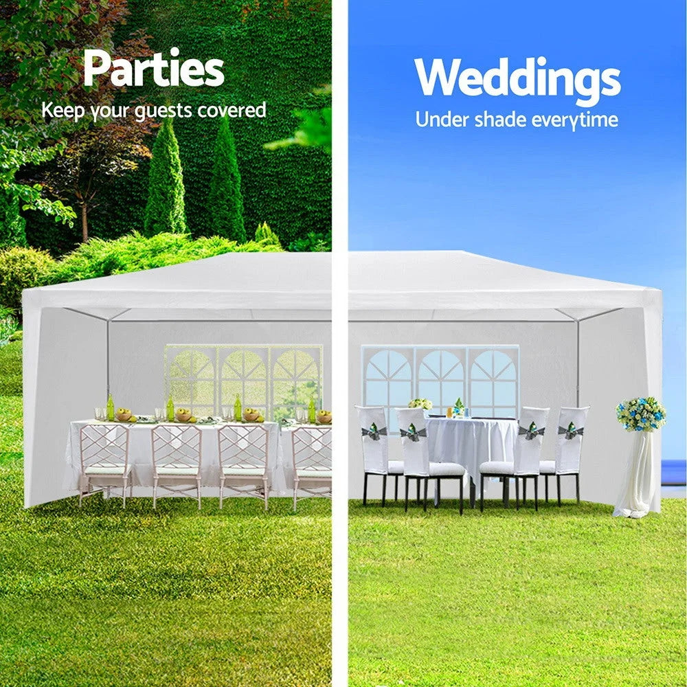 Gazebo 3x6m Marquee Wedding Party Tent Outdoor Camping Side