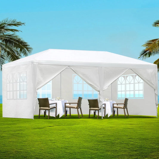 Gazebo 3x6m Marquee Wedding Party Tent Outdoor Camping Side
