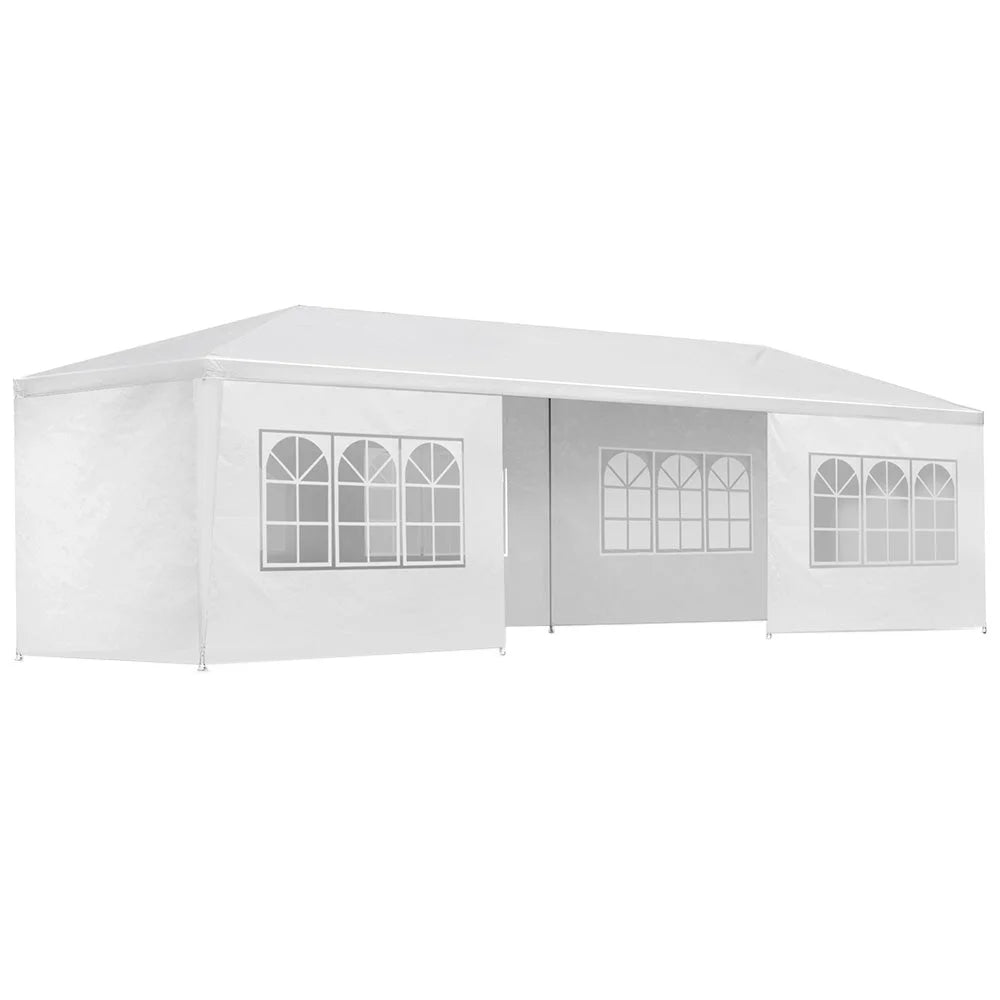 Gazebo 3x9m Marquee Wedding Party Tent Outdoor Camping Side