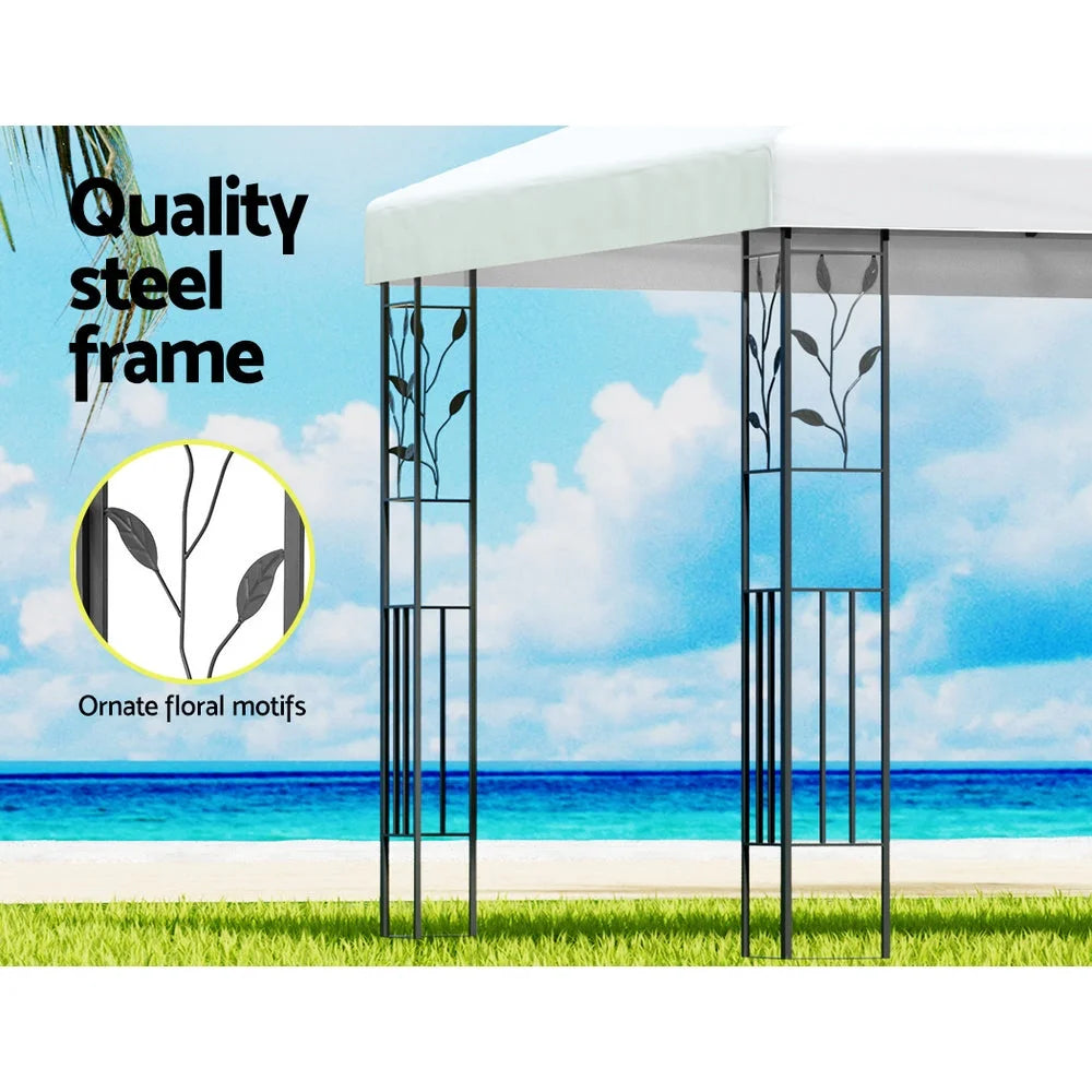 Gazebo with party marquee outdoor wedding event