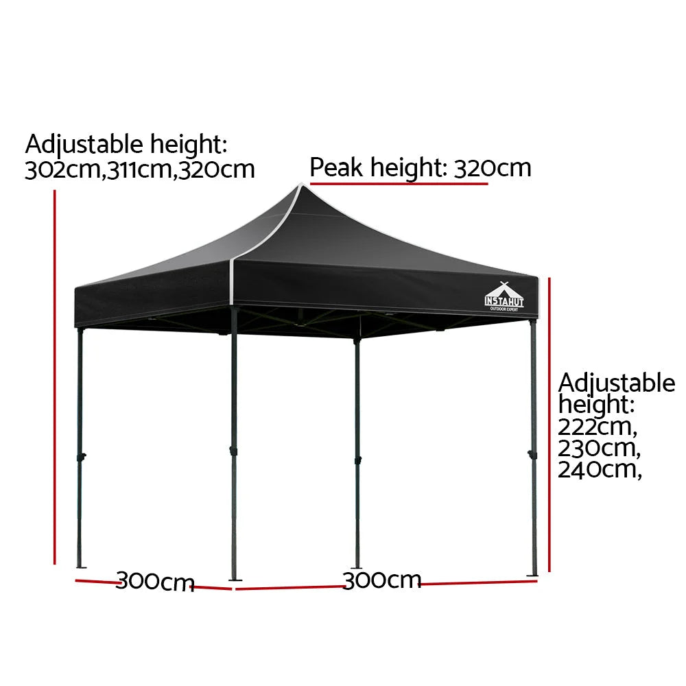 Gazebo Pop-Up Marquee 3x3 Outdoor Wedding Base Pod Kit