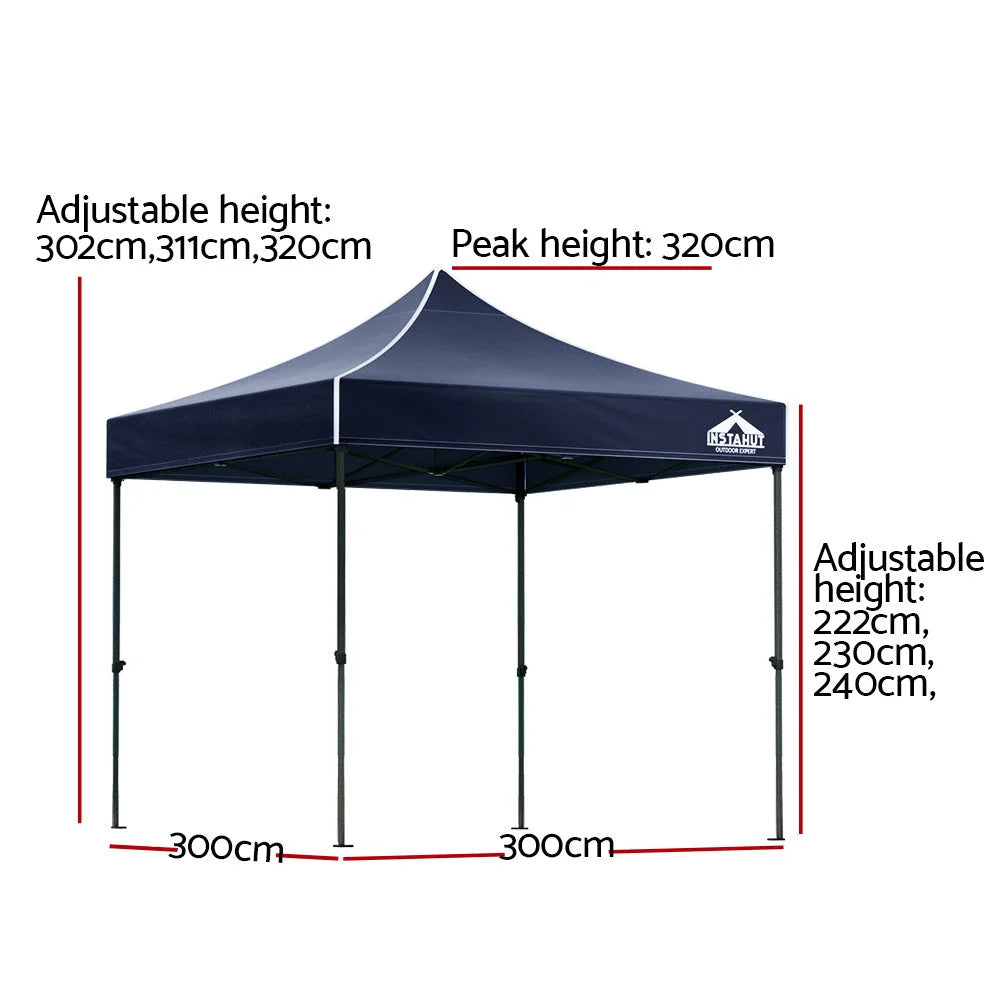 Gazebo Pop-Up Marquee 3x3 Outdoor Wedding Base Pod Kit