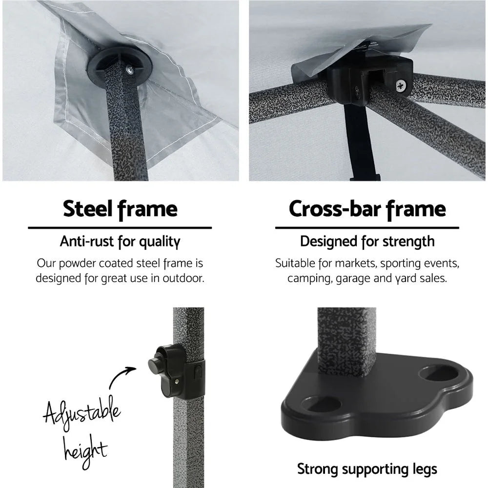 Gazebo Pop-Up Marquee 3x3 Outdoor Wedding Base Pod Kit