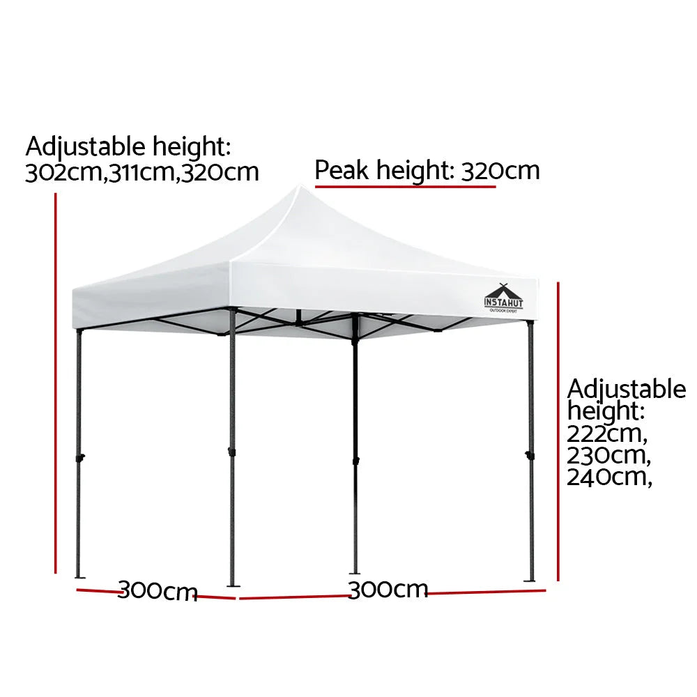 Gazebo Pop-Up Marquee 3x3 Outdoor Wedding Base Pod Kit