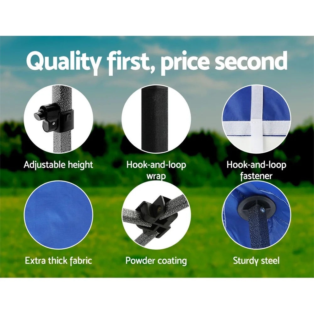 Gazebo Pop Up Marquee 3x3M Folding Tent Outdoor Camping