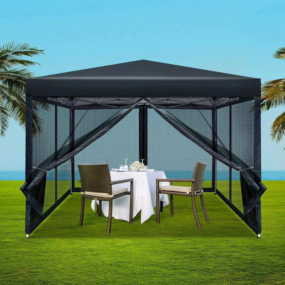 Gazebo Pop Up Marquee 3x3m Wedding Party Outdoor Camping