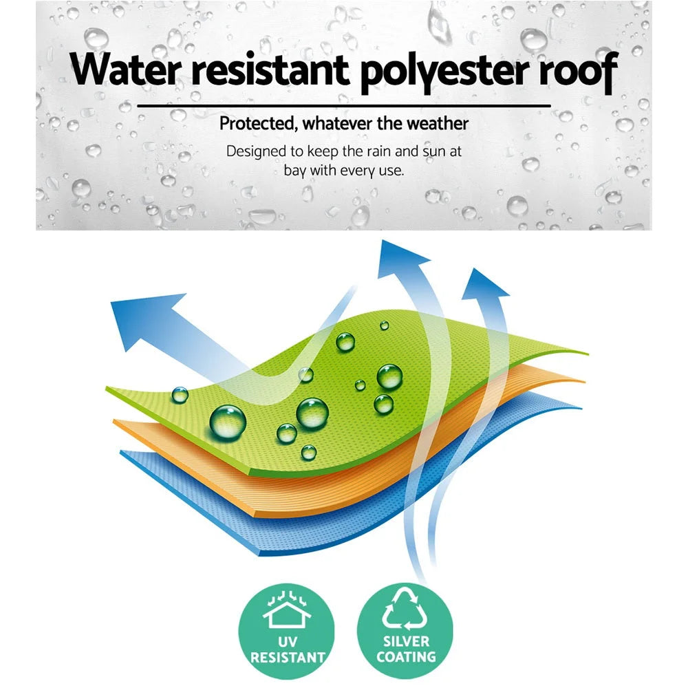 Gazebo Pop Up Marquee 3x3m Wedding Party Outdoor Camping