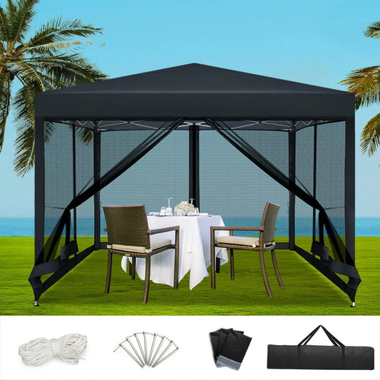 Gazebo Pop Up Marquee 3x3m Wedding Party Outdoor Camping