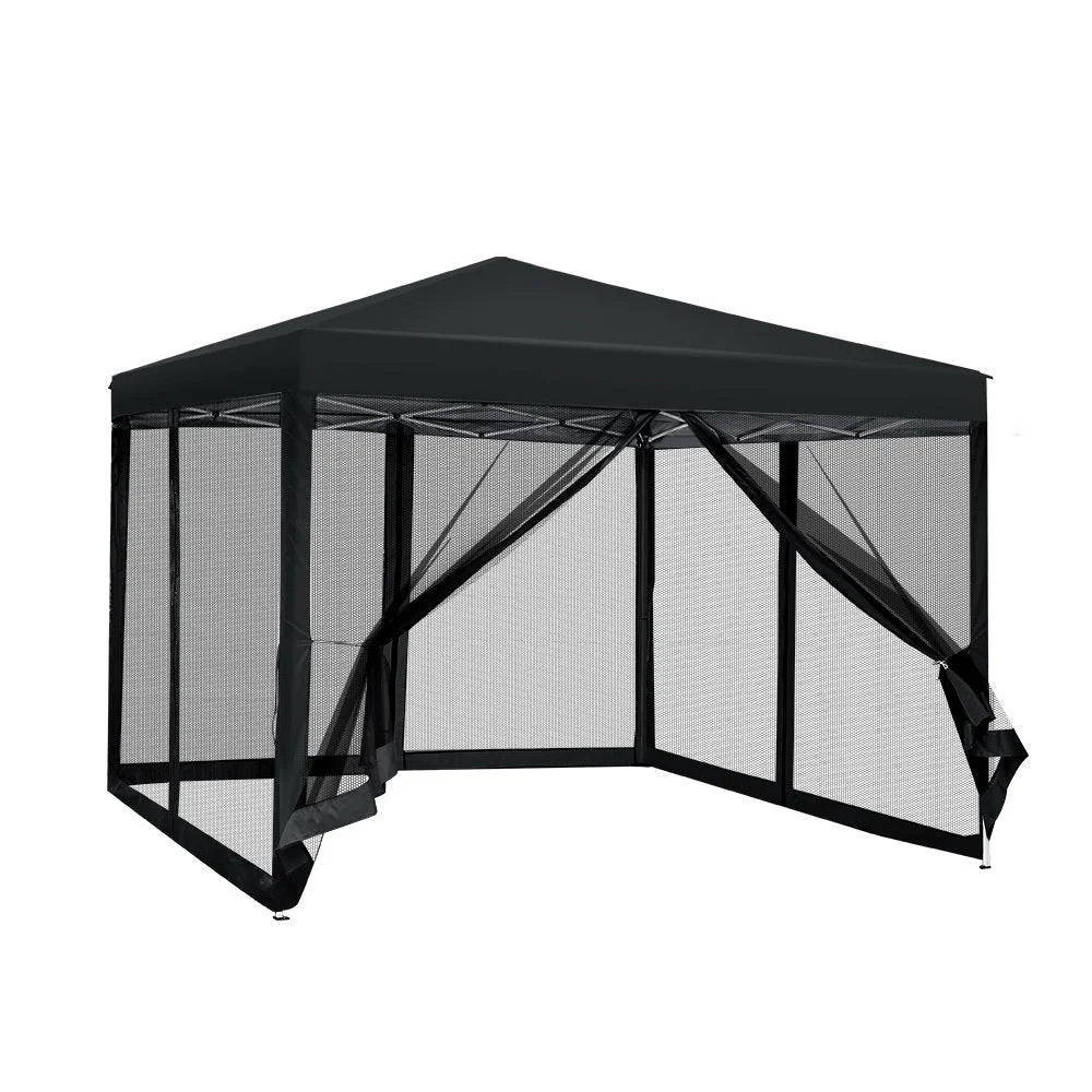 Gazebo Pop Up Marquee 3x3m Wedding Party Outdoor Camping