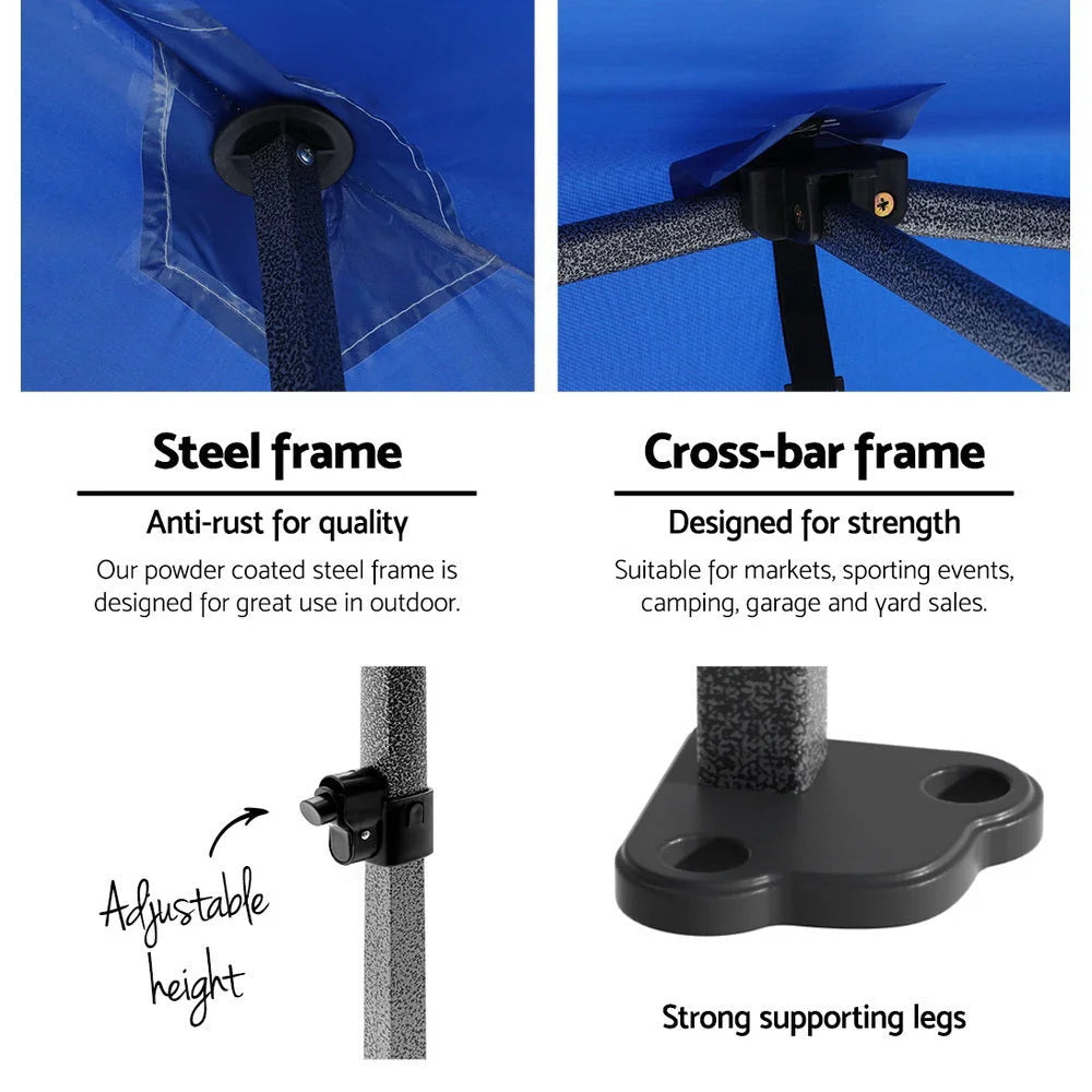 Gazebo Pop Up Marquee 3x4.5m Folding Wedding Tent Shade