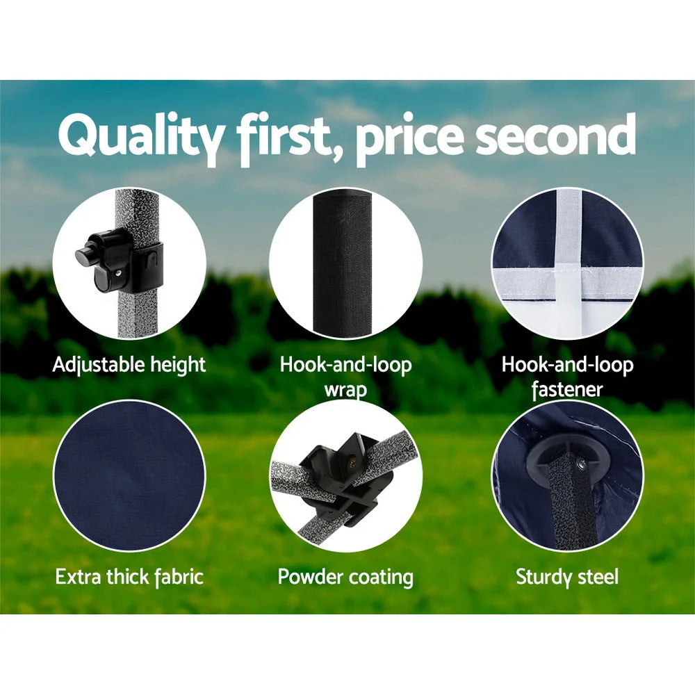 Gazebo Pop Up Marquee 3x4.5m Folding Wedding Tent Shade