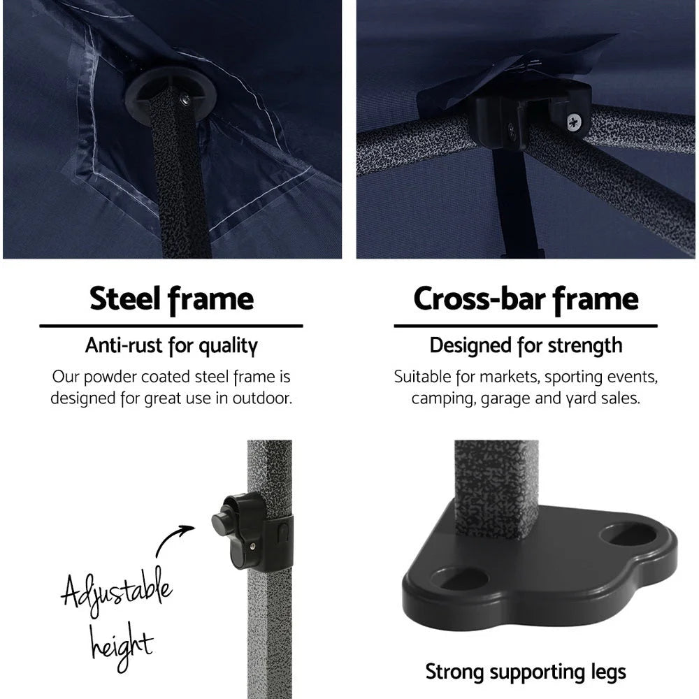 Gazebo Pop Up Marquee 3x4.5m Folding Wedding Tent Shade