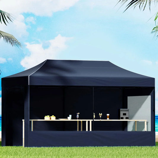 Gazebo Pop Up Marquee 3x6M Folding Tent Gazebo Camping 500D