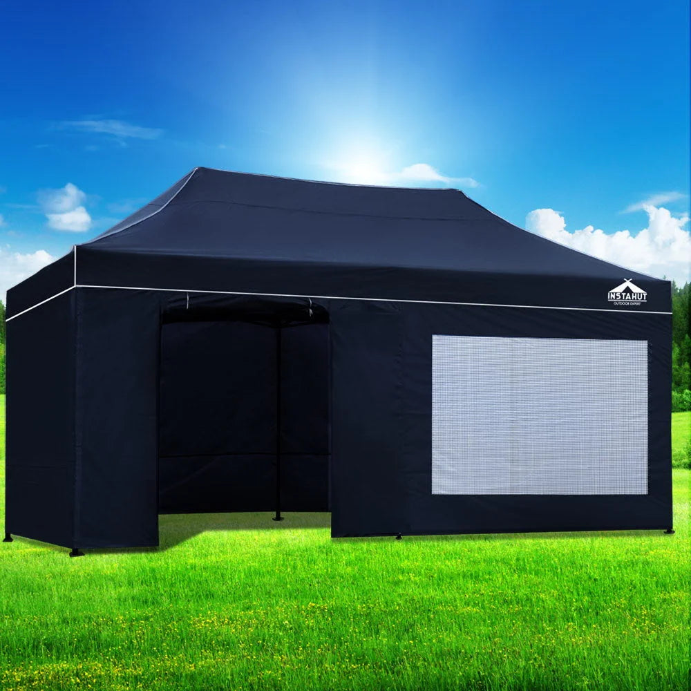 Gazebo Pop Up Marquee 3x6M Folding Tent Gazebo Camping 500D