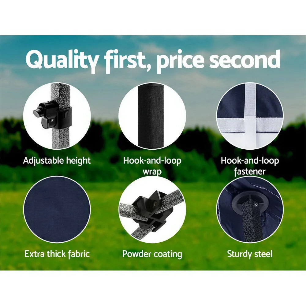 Gazebo Pop Up Marquee 3x6M Folding Tent Gazebo Camping 500D