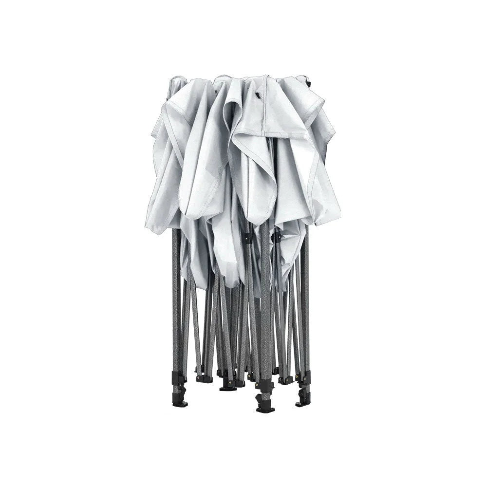 Gazebo Pop Up Marquee 3x6m Folding Wedding Tent Shade White