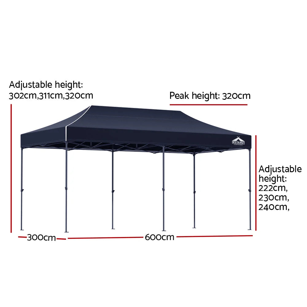 Gazebo Pop Up Marquee 3x6M Outdoor Tent Folding Wedding